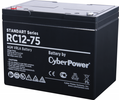 Аккумуляторная батарея SS CyberPower RC 12-75 / 12 В 75 Ач Батарея аккумуляторная для ИБП CyberPower Standart series RС 12-75
