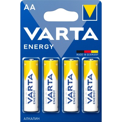 Батарейка Varta ENERGY LR6 AA BL4 Alkaline 1.5V (4106) (4/80/400) VARTA 04106213414