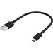 GCR Кабель 0.3m MicroUSB, черный, быстрая зарядка, 28/24 AWG, GCR-53609 Кабель Greenconnect 0.3 м (GCR-53609)