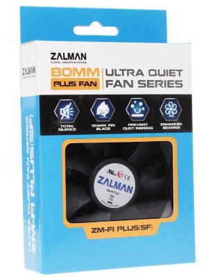 Вентилятор Zalman ZM-F1 PLUS (SF) (80мм, 23dB, 2000rpm, 3pin) RTL