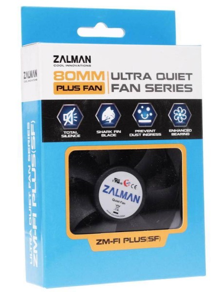 Вентилятор Zalman ZM-F1 PLUS (SF) (80мм, 23dB, 2000rpm, 3pin) RTL