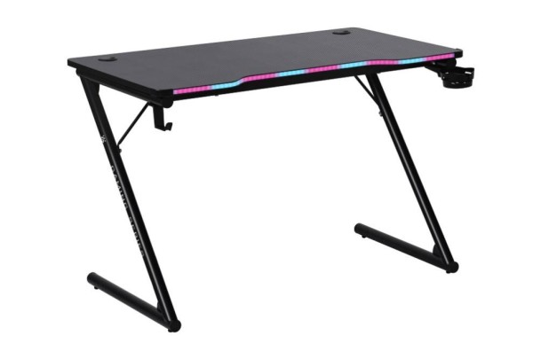 Defender Игровой компьютерный стол Ferox подвес кружк+гарн,черн,МДФ,RGB