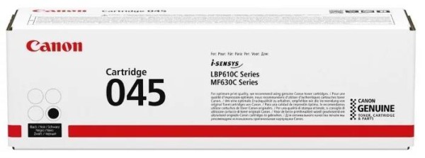 Картридж CANON 045 BK черный,  1400 стр
