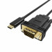 Кабель-адаптер USB 3.1 Type-Cm --> VGA(M) 1080@60Hz, 1.8M VCOM <CU421C-1.8M> Telecom USB 3.1 Type-CM --> VGA(M)