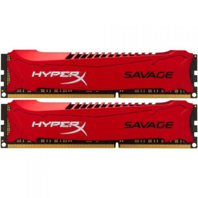 Модуль памяти Kingston 16GB 1866МГц DDR3 CL9 DIMM (Kit of 2) XMP HyperX Savage Red 