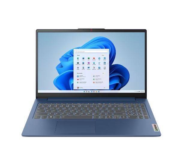 Ноутбук Lenovo IP3 Slim 15IAH8 15.6" FHD IPS, Intel Core i5-12450H, 8Gb, 512Gb SSD, no OS, синий (83ER0033RM)*