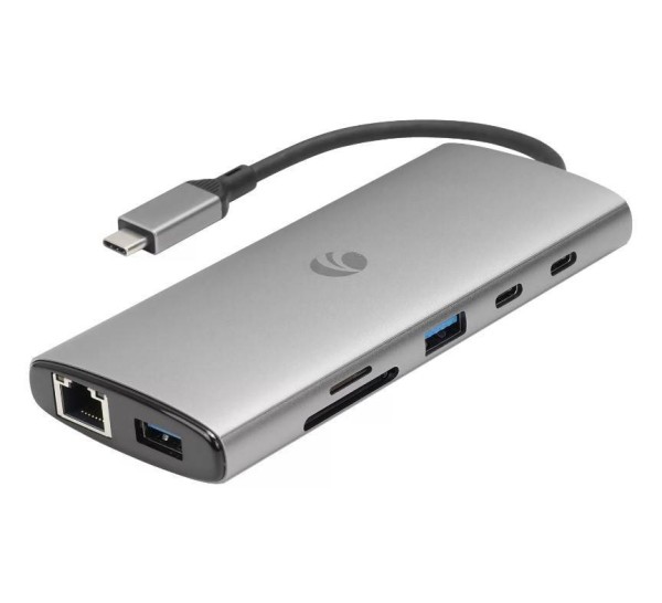 Адаптер TypeC-->PD+2USB-C3.1+2USB-A3.0+2HDMI2.0+RJ45(1Gb)+SD3.0+TF3.0 <CUE68>