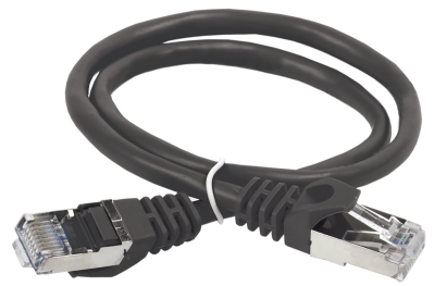 ITK Коммутационный шнур (патч-корд), кат.5Е FTP, 5м, черный ITK PC09-C5EF-5M