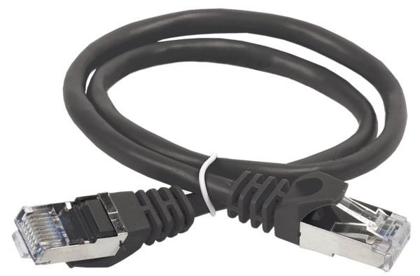 ITK Коммутационный шнур (патч-корд), кат.5Е FTP, 5м, черный ITK PC09-C5EF-5M