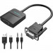Мультимедиа конвертер Vention VGA + аудио > HDMI, гибкий, черный Vention ACNBB