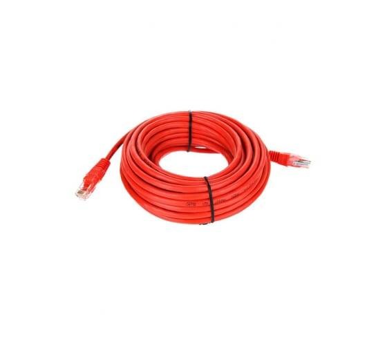 Патчкорд литой "Telecom" UTP кат.5е 10,0м красный