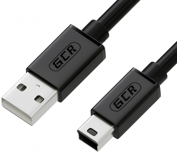 Greenconnect Кабель 3.0m USB 2.0, AM/mini 5P, черный, 28/28 AWG, экран, армированный, морозостойкий, GCR-UM2M5P-BB2S-3.0m Greenconnect USB 2.0 Type-AM - miniUSB 3м