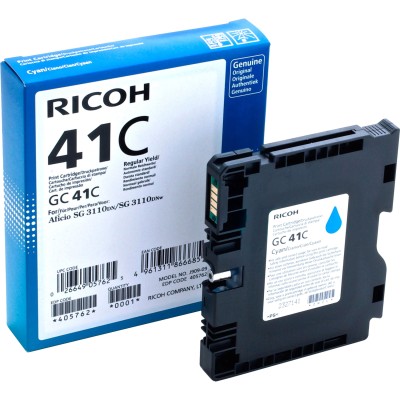 Картридж для гелевого принтера повышенной емкости GC 41C голубой Ricoh 405762