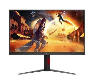 МОНИТОР 27" AOC U27G4 Black с поворотом экрана (4K, IPS, 3840x2160, 160Hz, 0,3 ms, 178°/178°, 450 cd/m, 1000:1, +2xHDMI)