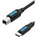 Кабель Vention USB 2.0 Type C M/BM - 1 м. Vention CQUBF