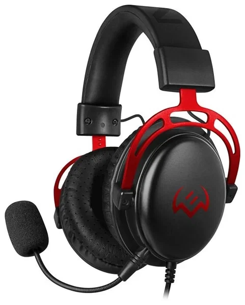 SVEN Игровые наушники с микрофоном AP-G1000MV, черный-красный