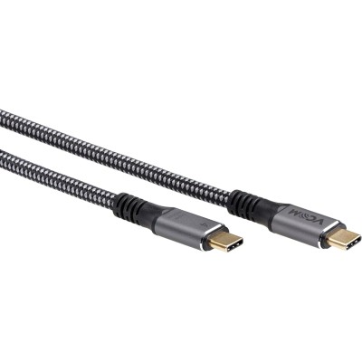 Кабель USB4 TypeC(M)--TypeC(M), 5K@60Hz, 40GBps, PD 240W, 5A, VCOM, 1.2м <CU541M-1.2M> VCOM CU541M-1.2M