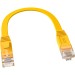 GCR Патч-корд PROF плоский прямой 0.5m, UTP медь кат.6, желтый, 30 AWG, ethernet high speed 10 Гбит/с, RJ45, T568B, GCR-52822 Greenconnect GCR-52822