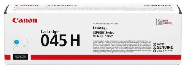 Картридж CANON 045H C голубой, увеличенной емкости  2200 стр