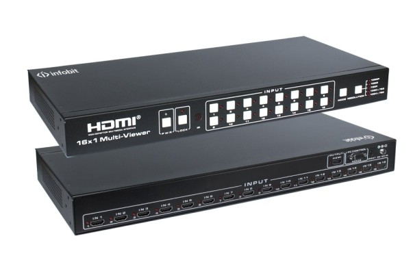 Многооконный видеопроцессор Infobit [iSwitch 1601] 16x1 HDMI 1080р