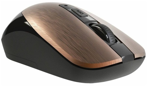 Defender Мышь беспроводная оптическая Wave MM-995, USB, симметричная, 800/1200/1600 dpi, бронза.