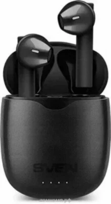 SVEN Беспроводные внутриканальные наушники с микрофоном E-717BT, черный (Bluetooth, TWS)