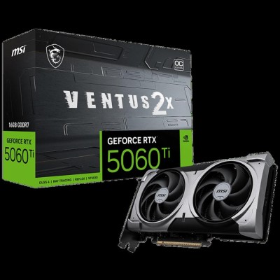 Видеокарты MSI RTX 5060 Ti 16G VENTUS 2X OC PLUS
