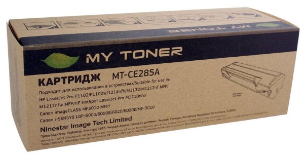 Картридж MyToner, аналог HP CE285A/ Canon 725 1.6k  с чипом