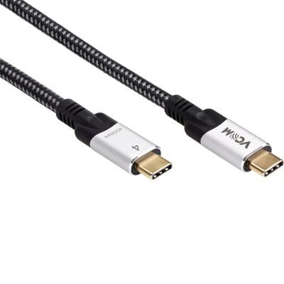 Кабель USB4 TypeC(M)--TypeC(M), 5K@60Hz, 40GBps, PD 240W, 5A, VCOM, 1.2м <CU560-1.2M> VCOM CU560-1.2M