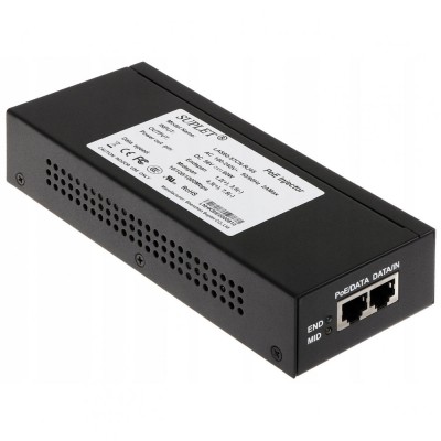 PoE инжектор 60 Вт, 1 RJ45 интерфейс 1000M. Подходит для DS-2DE5/4xxx-AE/-AE3 Hikvision LAS60-57CN-RJ45