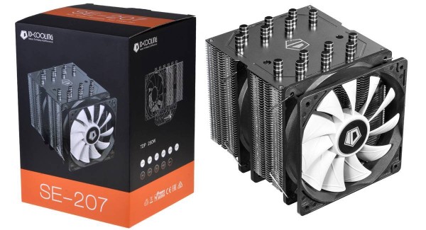 Кулер CPU ID-Cooling SE-207 (универсальный, 250W, 18-35.2 dB, 700-1800 rpm, 2x120мм, 4pin, медь+алюминий) RTL