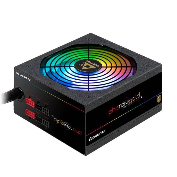 Блок питания Chieftec Photon Gold GDP-750C-RGB <750W, (20+4+4+4) pin, 4x(6+2) pin, 8xSATA, 3xMolex, FDD, 14 см, 90+, каб