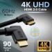 GCR Кабель 2.0m HDMI 2.0, M правый угол /M правый угол, черный, HDR 4:2:2, Ultra HD, 4K 60 fps 60Hz/5K*30Hz, 3D, AUDIO, 18.0 Гбит/с, 28/28 AWG, GCR-52313 Greenconnect HDMI 2.0 - HDMI 2.0 2м  черный