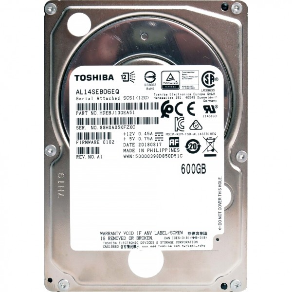 Жесткий диск Toshiba 600Gb (AL14SEB06EQ)