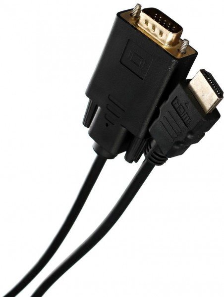 Кабель-переходник HDMI --> VGA_M/M 1,8м VCOM <CG596-1.8M> VCOM HDMI (m) to VGA (m)