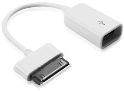 GCR Адаптер переходник-гибкий OTG USB 2.0 для Samsung Galaxy, M/F, белый, Premium , пакет, белый, GC-GTC02-W Greenconnect GC-GTC02-W