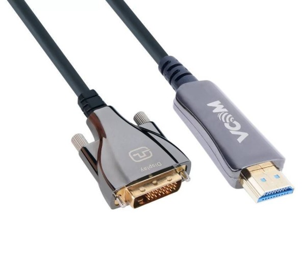 Активный оптический кабель VCOM HDMI (M)-->DVI(24+1)M 15м <D3741D-15.0)