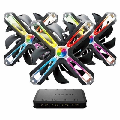 Вентилятор ZALMAN ZM-LF140A3 ARGB (3x140мм, 29dB, 800-1500rpm, 4pin, подсветка) RTL