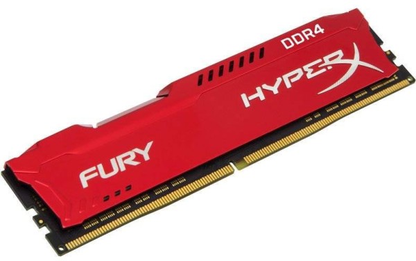 Модуль памяти Kingston 8GB 2666МГц DDR4 CL16 DIMM 1R*8 HyperX FURY Red 