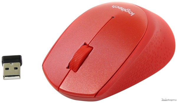 Logitech Мышь беспроводная M330 SILENT PLUS - RED - 2.4GHZ - EMEA.