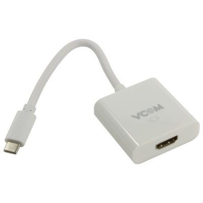 Кабель-адаптер USB 3.1 Type-Cm --> HDMI A(f)  , 10Gbps , 0,15m VCOM