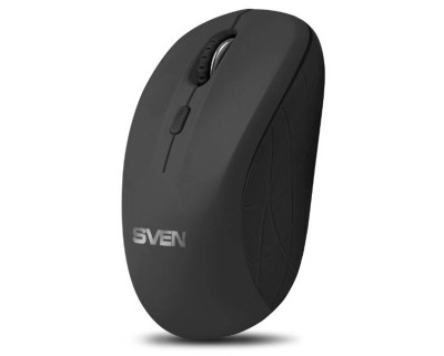 SVEN Беспроводная мышь RX-230W чёрная (2,4 GHz, 3+1кл., 800-1600DPI, Soft Touch, блистер)