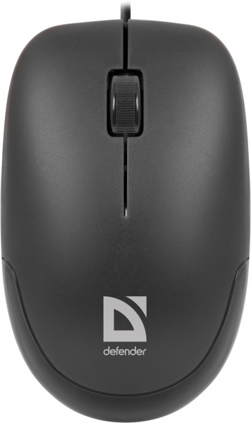 Defender Проводная оптическая мышь Datum MM-010 черный,3 кнопки,1000dpi USB Defender Datum MM-010 черный