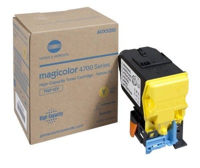 Тонер-картридж Konica-Minolta mc4750 TNP-18Y желтый 6K A0X5250