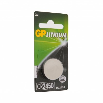 Литиевая дисковая батарейка GP Lithium CR2450 - 1 шт. в блистере GP 4891199063916