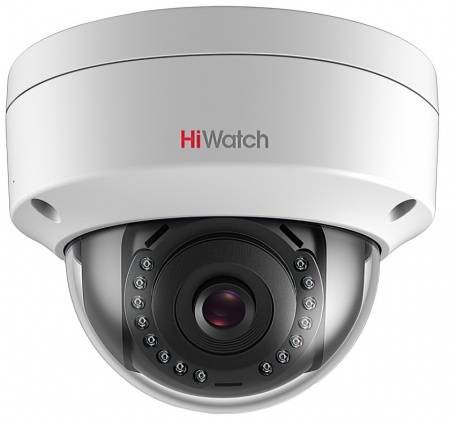 HiWatch DS-I202(D)(4mm) Уличная купольная IP-камера, 1920×1080, 2 Мп, CMOS, PoE, до 30 м, IP67