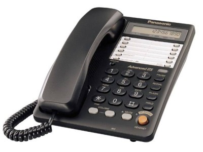 Телефон Panasonic KX-TS2365RUB (30 ст.,диспл., спикер., автод., лампа выз., Data, черный)