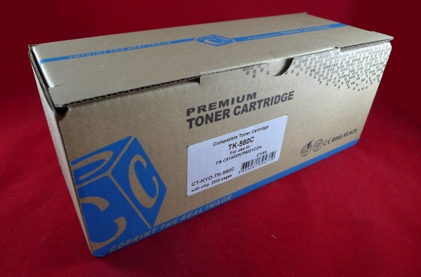 Тонер-картридж для Kyocera FS-C5150DN/P6021CDN TK-580C cyan 2.8K ELP Imaging®