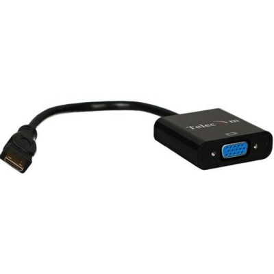 Кабель-переходник Mini HDMI M=>VGA F 0.15m, TELECOM
