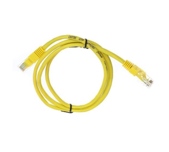 Патчкорд литой "Telecom" UTP кат.5е 1,0м желтый